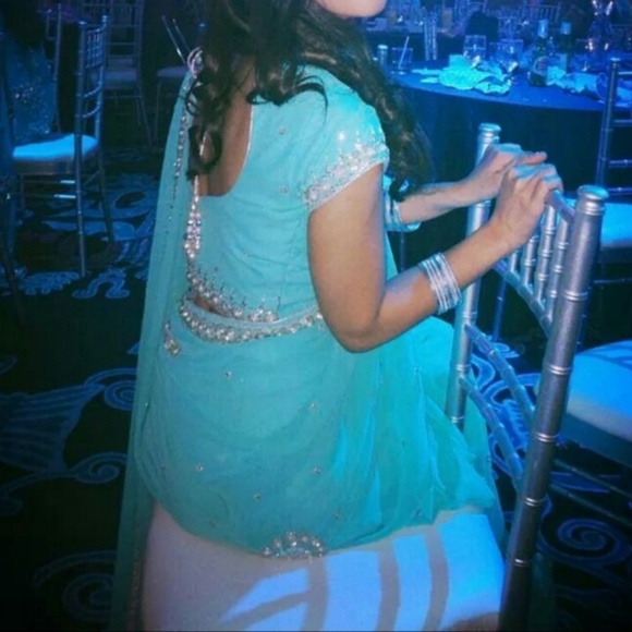 Baby blue Saree - Picture 5 of 5